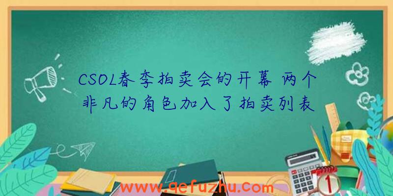 CSOL春季拍卖会的开幕